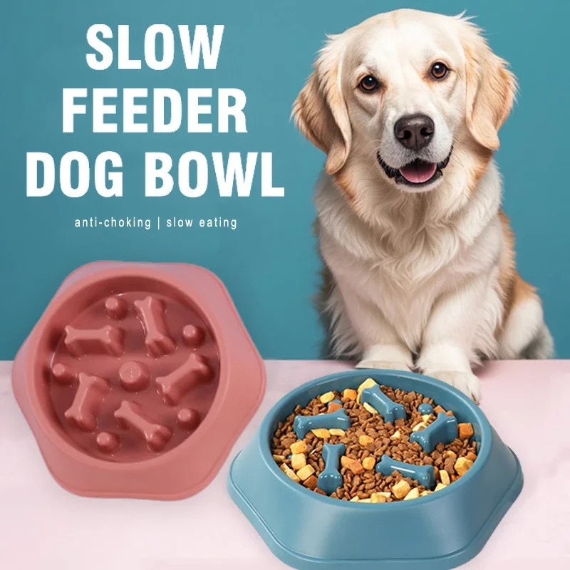 Slow Feeder Dog Bowl - 1 шт. Миска-медленница для собак, предотвращающая