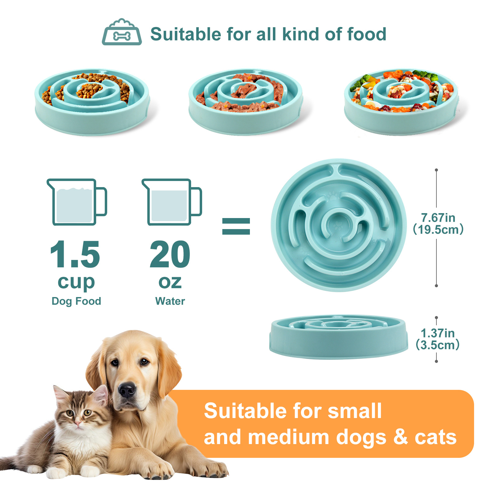 Миска для медленного питания д – обзор и цена Slow Feeder Dog Bowl